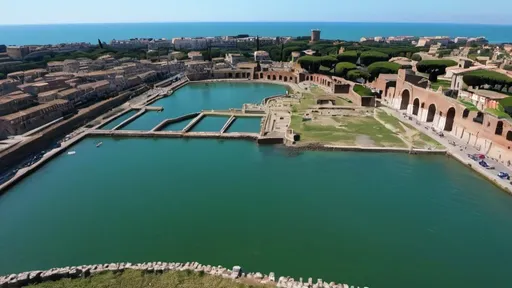 Prompt: the ancient roman port of ostia, in 4k HD quality