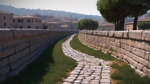 Prompt: ancient roman road, in 4k HD quality