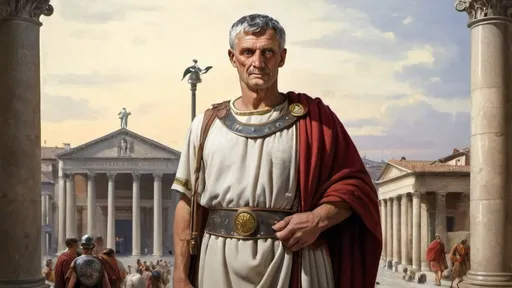 Prompt: a pensionnaire of the roman empire