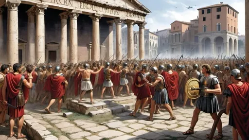 Prompt: social unrest in the roman empire