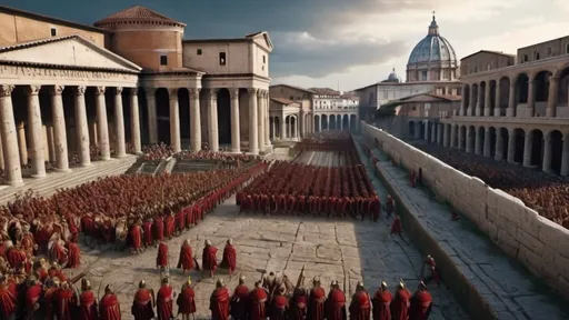 Prompt: the fall of the roman empire, in 4k HD quality