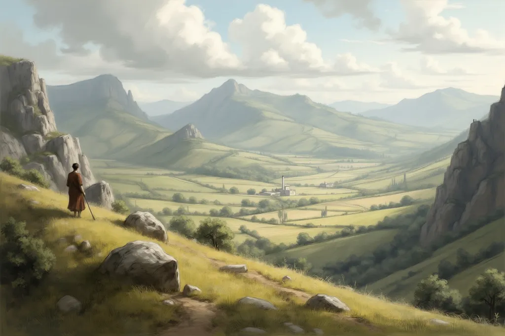 Prompt: <mymodel>  DnD, an (((angel))) standing on a mountain is looking at a (((flat lush valley hill))) while other angels build a city. River, fantasy, heavenly beauty, 8k, high detail, sharp focus,  highly detailed, detailed and high quality background, oil painting, digital painting, Trending on artstation, UHD, 128K, quality, artgerm, highest quality stylized character concept masterpiece, award winning digital 3d, hyper-realistic, intricate, 128K, UHD, HDR, cinematic 3D volumetric, illustration by Marc Simonetti, Carne Griffiths, Conrad Roset, Full HD render + immense detail + dramatic lighting + well lit + fine | ultra - detailed realism, lighting, high - quality, engraved
