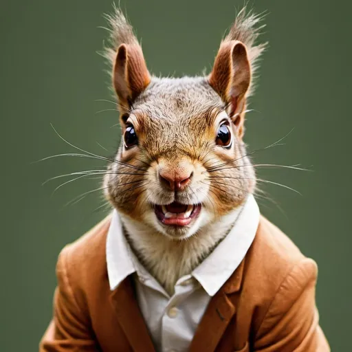 Prompt: John Malkovich as a squirrel