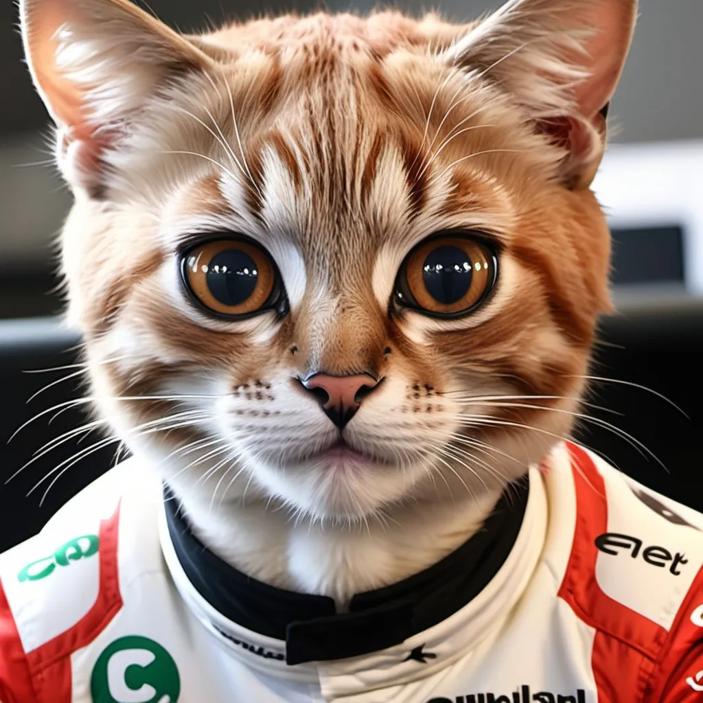 Prompt: charles leclerc as a cat