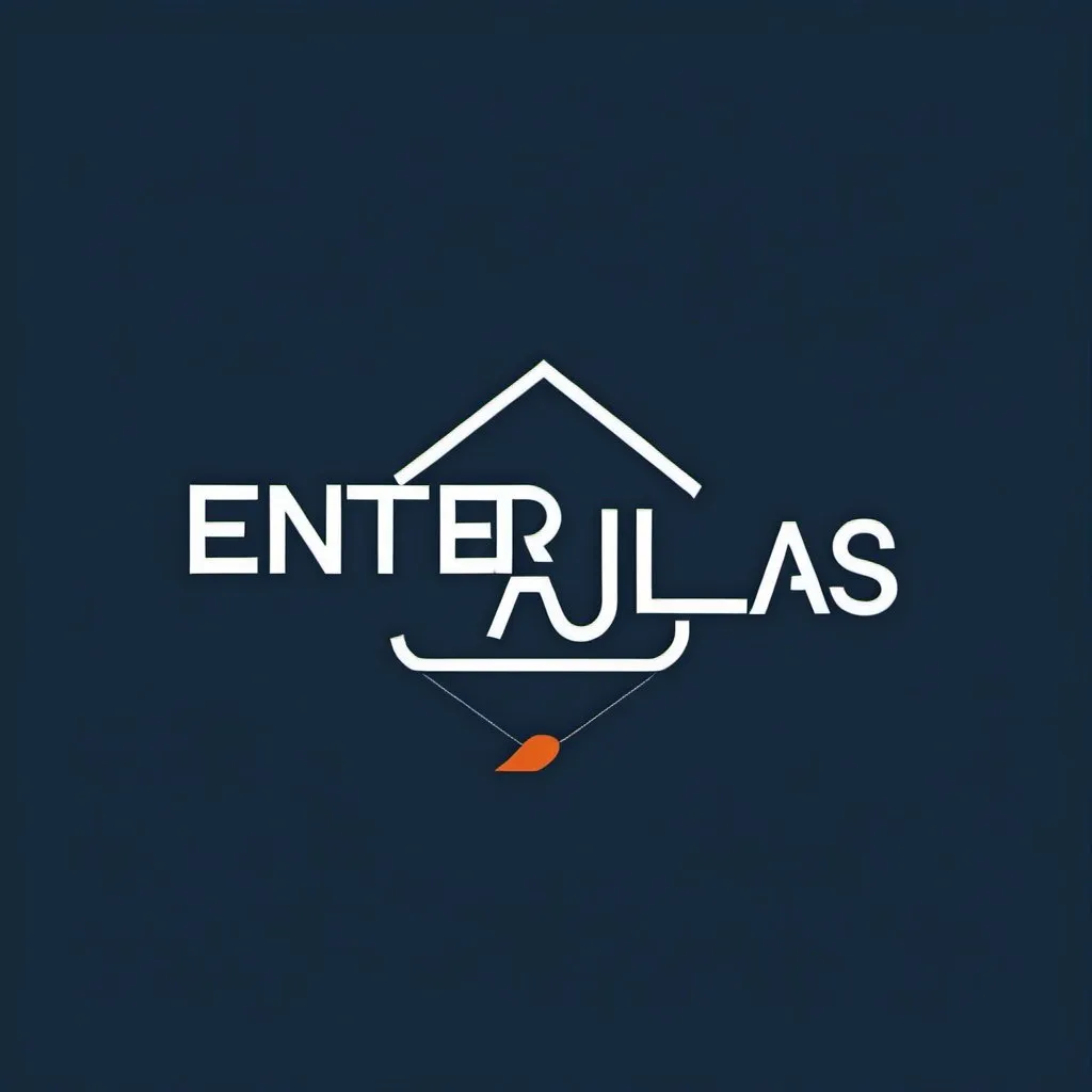 Prompt: logo with the sentence "entre aulas" 