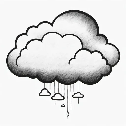 Prompt: Unique thought cloud drawing 
