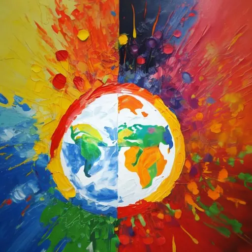 Prompt: Painting symbolizing World Peace 