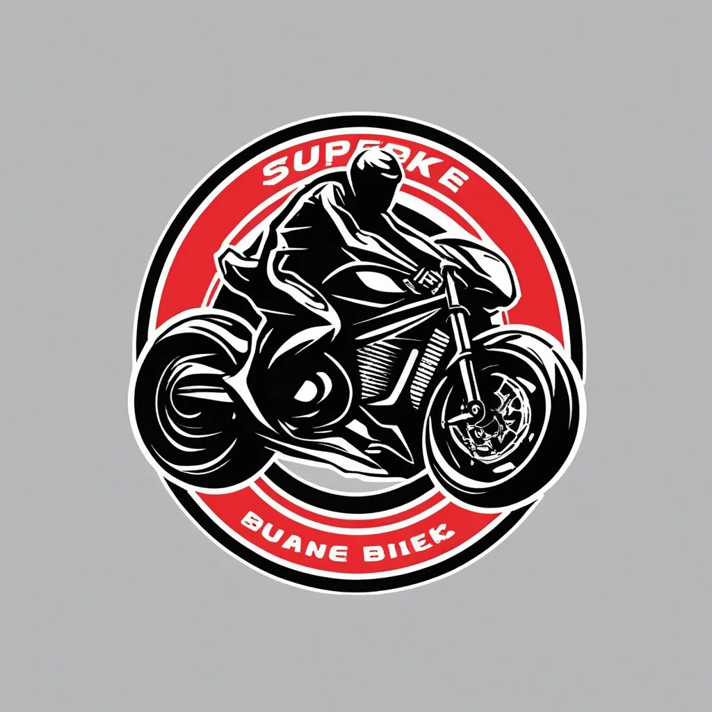 Prompt: super bike logo design