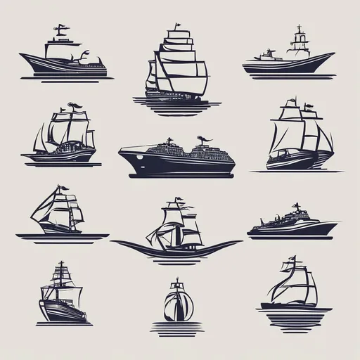 Prompt: ship logo design