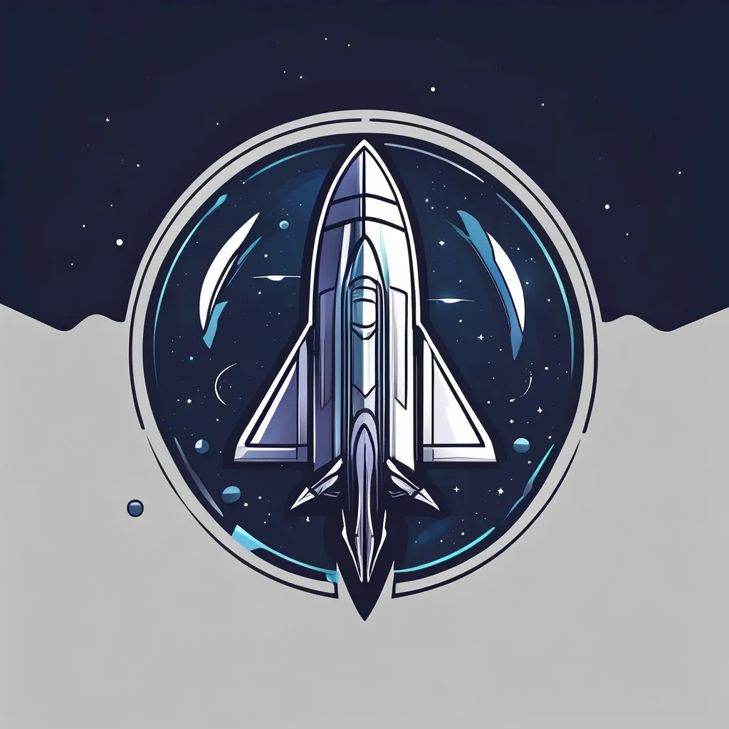 Prompt: spaceship logo design