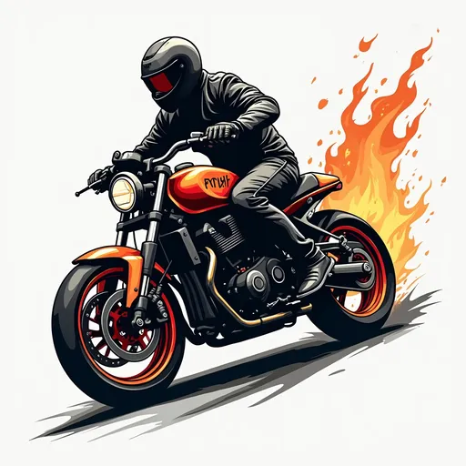 Prompt: super bike logo design