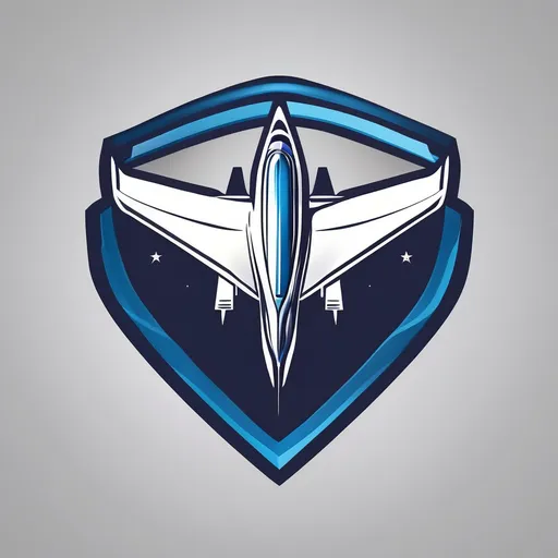 Prompt: super jet plane logo design
