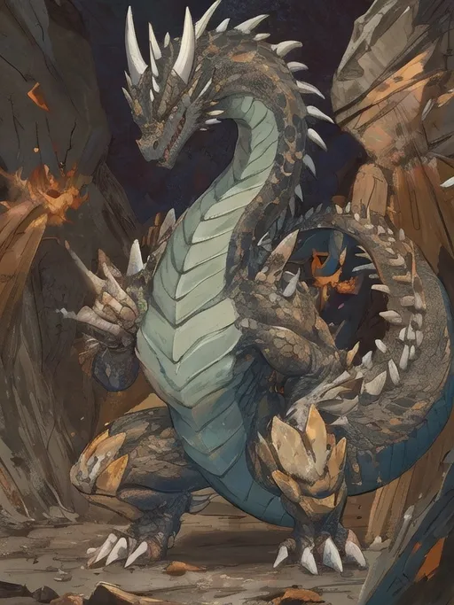 Prompt: ancient legendary dragon type paradox