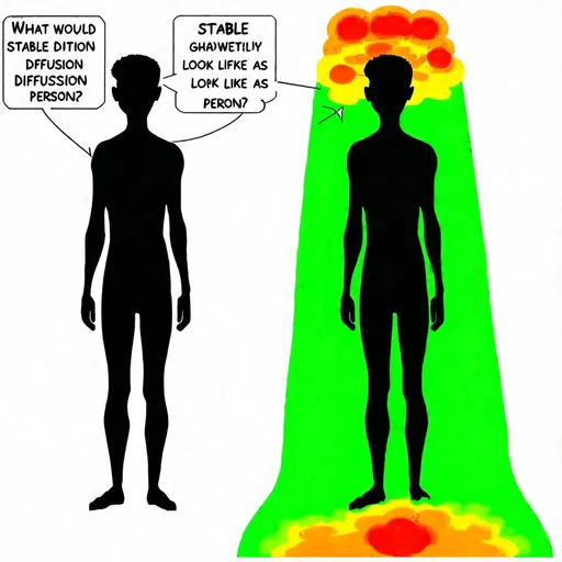 Prompt: What would Stable Diffusion look like as a person?