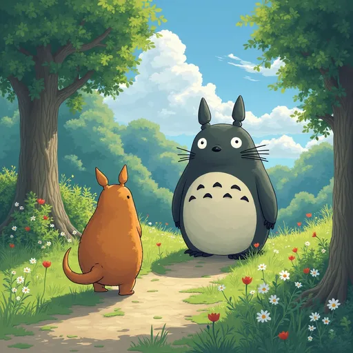 Prompt: Turn this into a studio Ghibli art 