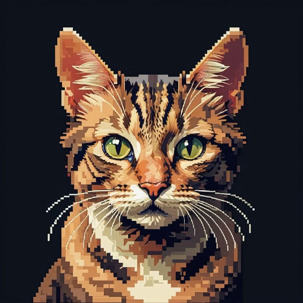 Prompt: cat Pixel Art