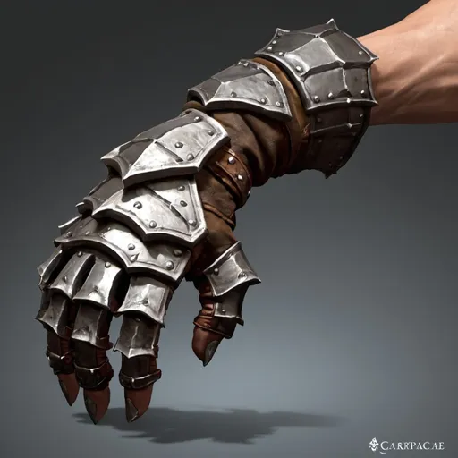 Prompt: Rock Carapace gauntlets 
 