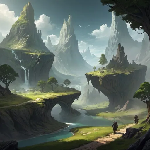 Prompt: fantasy concept art landscape