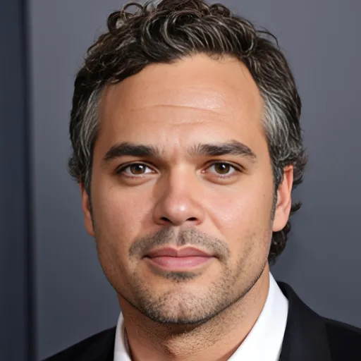 Prompt: A photo realistic picture of a handsome man who is the mix between the actors Mark Ruffalo and Shia LaBoeuf. 