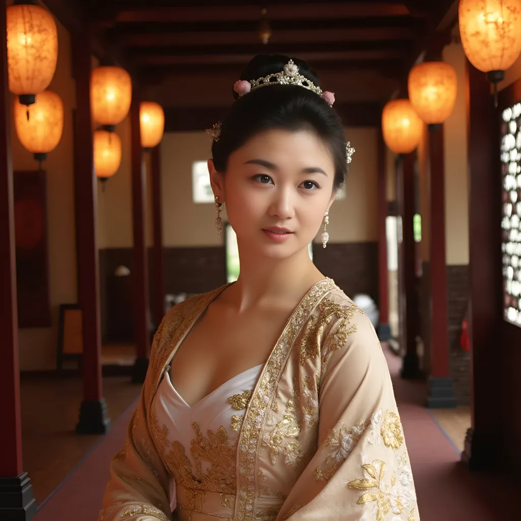 Prompt: @27wjOraNtQixaWNbdZ3B as a chinese princess, qin dynasty, masterpiece, realistic