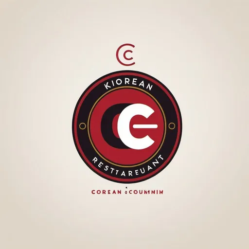 Prompt: create a logo using initial C.C. it is a korean premium restaurant food startup. 