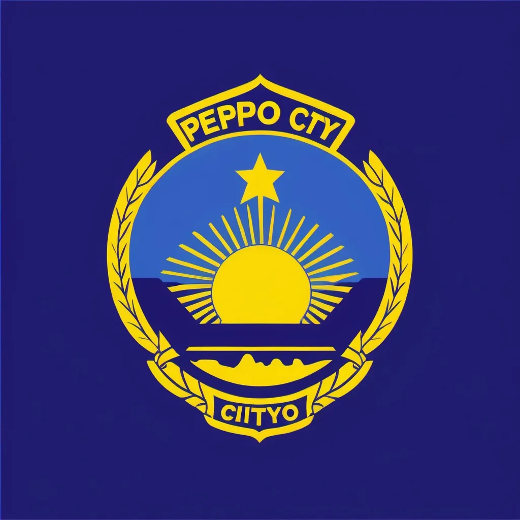 Prompt: A flag of pepo city