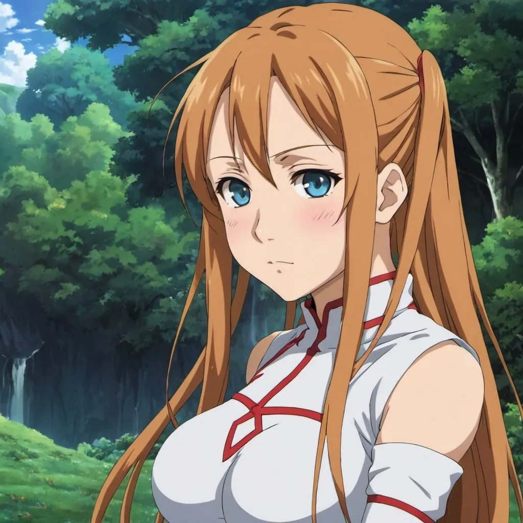 Asuna anime, hung by the neck