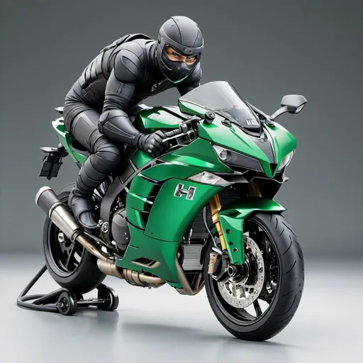 Prompt: ninja h2, anime, with out clothes
