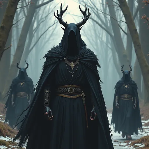 Prompt: Svartalfar – Norse for "black elves"