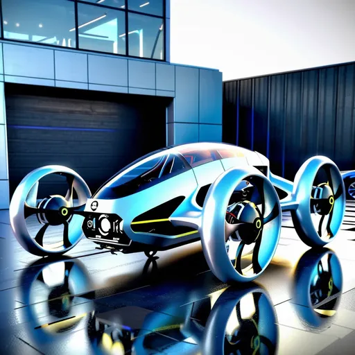 Prompt: Create a drafting schematic, details drawing plans, for a futuristic drone car, the drone car wheels are the propellers, Perfect detail, perfect symmetry , perfect composition, beautiful detailed, intricate insanely detailed, octane render trending on art-station, 8k artistic photography, photorealistic concept art, soft natural volumetric cinematic perfect light, award - winning photograph, masterpiece, follow prompts 