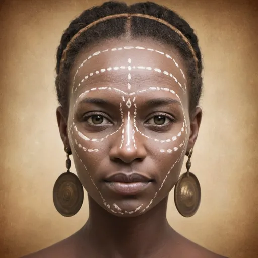 Prompt: Transformational Insights: ancestral loyalties and decoding facial features 