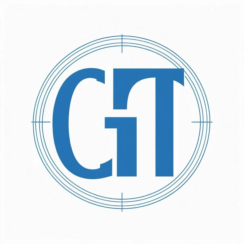 Prompt: a white background with the word designer gia in blue letters on it, and a blue and white background, Douglas Shuler, international typographic style, logo, a wireframe diagram