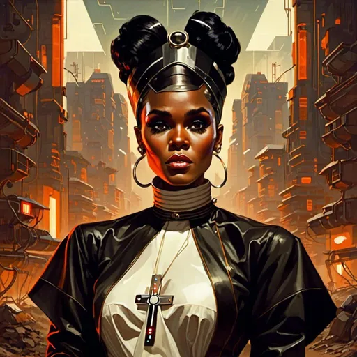 Prompt: A beautiful <mymodel>  portrait of 
the gloomy threatening 
Janelle Monae

as an african pin-up nun 

in the middle of a doomed sinister wasteland full of neon circuitry  glowing in the darkness 

, a stunning Alphonse  Mucha's masterpiece in vintage retro-futuristic art deco artstyle by Anders Zorn and Joseph Christian Leyendecker

, neat and clear tangents full of negative space 

, ominous dramatic lighting with detailed shadows and highlights enhancing depth of perspective and 3D volumetric drawing

, a  vibrant and colorful high quality digital  painting in HDR