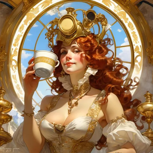 Prompt: A luxurious and lustrous 

coffee  machine

, a stunning Alphonse Mucha's masterpiece in <mymodel> barroque rococo artstyle by Anders Zorn and Joseph Christian Leyendecker

, neat and clear tangents full of negative space 

, a dramatic lighting with detailed shadows and highlights enhancing depth of perspective and 3D volumetric drawing

, a  vibrant and colorful high quality digital  painting in HDR