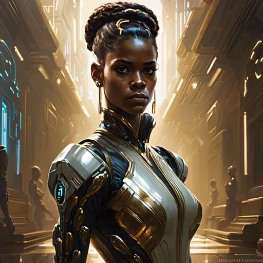 Prompt: A <mymodel> portrait artwork of the threatening  sinister
Letitia Wright

as a gloomy alien warframe

, a stunning Donato Giancola's masterpiece in  sci-fi retro-futuristic art deco artstyle by Anders Zorn and Joseph Christian Leyendecker

, neat and clear tangents full of negative space 

, ominous dramatic lighting with detailed shadows and highlights enhancing depth of perspective and 3D volumetric drawing

, a  vibrant and colorful high quality digital  painting in HDR