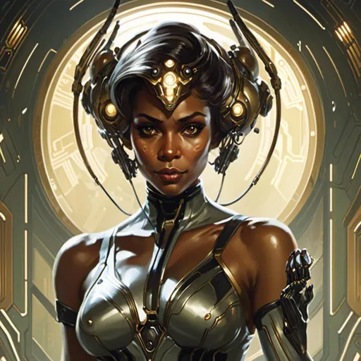 Prompt: A <mymodel> portrait artwork of the threatening  sinister
Regina Hall

as a gloomy alien warframe pin-up

, a stunning Alphonse Mucha's masterpiece in  sci-fi retro-futuristic art deco artstyle by Anders Zorn and Joseph Christian Leyendecker

, neat and clear tangents full of negative space 

, ominous dramatic lighting with detailed shadows and highlights enhancing depth of perspective and 3D volumetric drawing

, a  vibrant and colorful high quality digital  painting in HDR