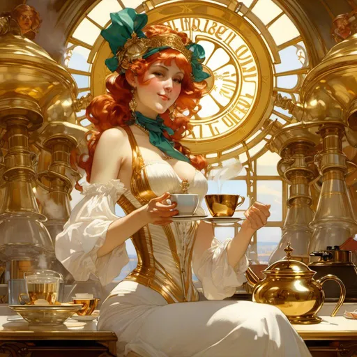 Prompt: A luxurious and lustrous 

coffee  machine

, a stunning Alphonse Mucha's masterpiece in <mymodel> barroque rococo artstyle by Anders Zorn and Joseph Christian Leyendecker

, neat and clear tangents full of negative space 

, a dramatic lighting with detailed shadows and highlights enhancing depth of perspective and 3D volumetric drawing

, a  vibrant and colorful high quality digital  painting in HDR