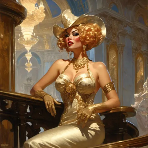 Prompt: A <mymodel> a concept character  design  with the reference sheet 

of a vintage art deco socialite pin-up with a curvy  and  lustful body  shape wearing  a  luxurious  high  fashion  costume design with a  malicious insidious gaze

, a stunning Donato Giancola masterpiece in vintage art deco brutalism artstyle by Anders Zorn and Joseph Christian Leyendecker 

, neat and clear tangents full of negative space 

, ominous dramatic lighting with macabre somber shadows and highlights enhancing depth of perspective and 3D volumetric drawing

, colorful vibrant painting in HDR with shiny shimmering reflections and detailed contrasting ambient occlusion