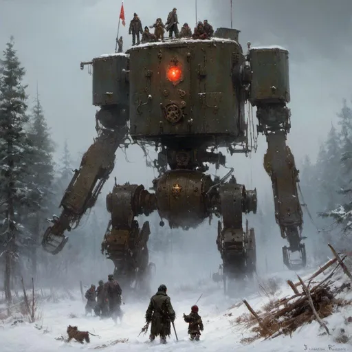 Prompt: An ominous and gloomy 

towering mechanical monolith

glowing in the darkness 

of a doomed snowy thundra 



, a stunning Jakub Rozalski's masterpiece in <mymodel> sci-fi retro-futuristic  dieselpink artstyle by Anders Zorn and Joseph Christian Leyendecker

, neat and clear tangents full of negative space 

, a dramatic lighting with detailed shadows and highlights enhancing depth of perspective and 3D volumetric drawing

, a  vibrant and colorful high quality digital  painting in HDR