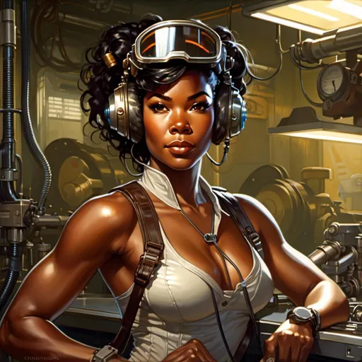 Prompt: A <mymodel> portrait artwork of 

Gabrielle Union

as a muscly stompunk mechanic pin-up 


, a stunning Alphonse Mucha's masterpiece in  sci-fi retro-futuristic art deco artstyle by Anders Zorn and Joseph Christian Leyendecker

, neat and clear tangents full of negative space 

, ominous dramatic lighting with detailed shadows and highlights enhancing depth of perspective and 3D volumetric drawing

, a  vibrant and colorful high quality digital  painting in HDR