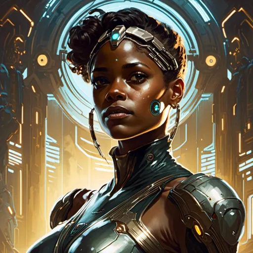 Prompt: A <mymodel> portrait artwork of the threatening  sinister
Letitia Wright

as a gloomy alien warframe

, a stunning Alphonse Mucha's masterpiece in  sci-fi retro-futuristic art deco artstyle by Anders Zorn and Joseph Christian Leyendecker

, neat and clear tangents full of negative space 

, ominous dramatic lighting with detailed shadows and highlights enhancing depth of perspective and 3D volumetric drawing

, a  vibrant and colorful high quality digital  painting in HDR