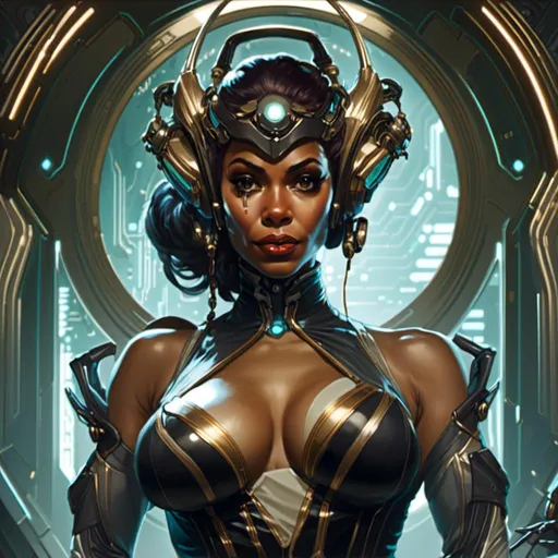 Prompt: A <mymodel> portrait artwork of the threatening  sinister
Regina Hall

as a gloomy alien warframe pin-up

, a stunning Alphonse Mucha's masterpiece in  sci-fi retro-futuristic art deco artstyle by Anders Zorn and Joseph Christian Leyendecker

, neat and clear tangents full of negative space 

, ominous dramatic lighting with detailed shadows and highlights enhancing depth of perspective and 3D volumetric drawing

, a  vibrant and colorful high quality digital  painting in HDR