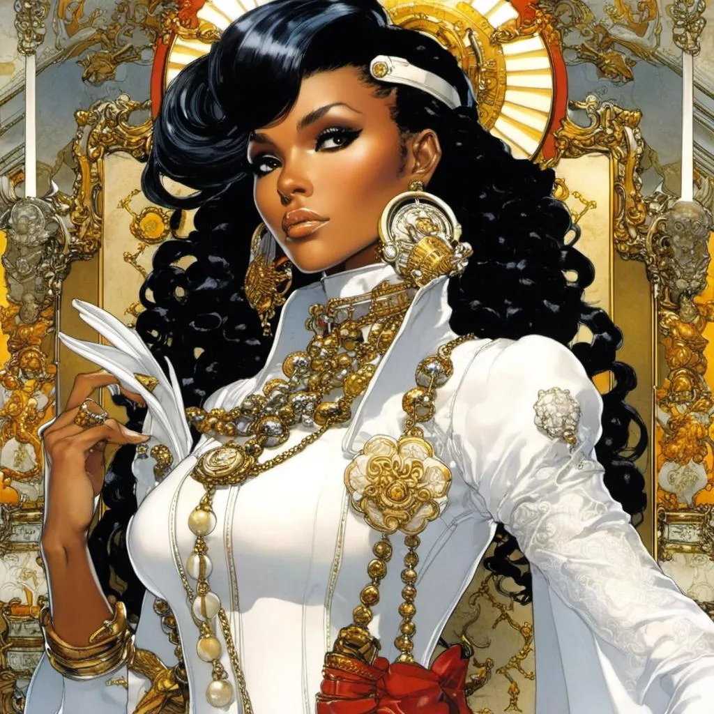 Prompt: Janelle Monae's
portrait 



, a stunning Yoshitaka Amano's masterpiece in <mymodel> artstyle by Katsuya Terada and Masamune Shirow