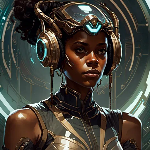 Prompt: A <mymodel> portrait artwork of the threatening  sinister
Letitia Wright

as a gloomy alien warframe

, a stunning Alphonse Mucha's masterpiece in  sci-fi retro-futuristic art deco artstyle by Anders Zorn and Joseph Christian Leyendecker

, neat and clear tangents full of negative space 

, ominous dramatic lighting with detailed shadows and highlights enhancing depth of perspective and 3D volumetric drawing

, a  vibrant and colorful high quality digital  painting in HDR