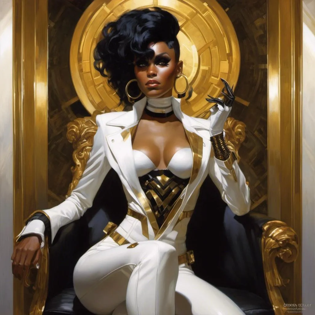 Prompt: A beautiful <mymodel> portrait of the ominous  and gloomy janelle monae as a curvy  and lustful cyberpunk warframe glowing in the darkness

, a  stunning Donato Giancola's masterpiece by Anders  Zorn and Joseph Christian Leyendecker 

, neat and clear  tangents  full of negative space