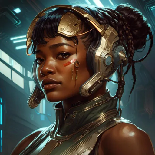 Prompt: A <mymodel> portrait artwork of the threatening  sinister
Keke Palmer

as a gloomy alien warframe

, a stunning Alphonse Mucha's masterpiece in  sci-fi retro-futuristic art deco artstyle by Anders Zorn and Joseph Christian Leyendecker

, neat and clear tangents full of negative space 

, ominous dramatic lighting with detailed shadows and highlights enhancing depth of perspective and 3D volumetric drawing

, a  vibrant and colorful high quality digital  painting in HDR