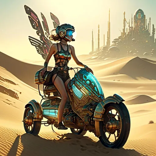 Prompt: A <mymodel> concept art illustration of a vintage luxurious dieselpunk hoverbike fully carved by multicolored circuitry patterns shedding flaring volumetric light shafts throughout the darkness of  gloomy wasteland dunes at night

, a stunning Alphonse mucha masterpiece in retro-futuristic sci-fi art deco artstyle by Anders Zorn and Joseph Christian Leyendecker 

, neat and clear tangents full of negative space 

, ominous dramatic lighting with detailed shadows and highlights enhancing depth of perspective and 3D volumetric drawing

, colorful vibrant painting in HDR with shiny shimmering reflections