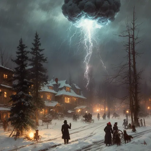Prompt: A <mymodel> landscape picture 

of an ominous and gloomy 
plasma  ball releasing arcing lightnings 

glowing  in the darkness of  a rainstorm

, a stunning Donato Giancola's masterpiece by Anders Zorn and  Joseph Christian Leyendecker