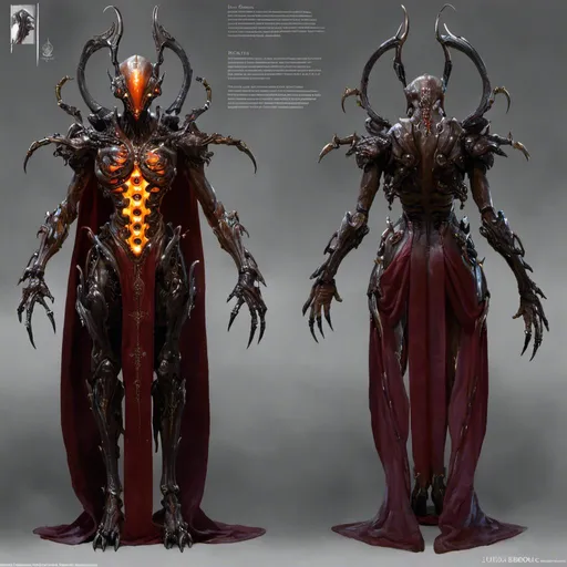 Prompt: A  full body concept character design of a threatening and gloomy biomechanical warframe full of glowing leds

 , a stunning Donato Giancola's masterpiece 

in <mymodel> gothic sci-fi horror

by Gerald Brom  and Luis Royo


, neat and clear tangents full of negative space 

, ominous dramatic lighting with detailed shadows and highlights enhancing depth of perspective and 3D volumetric drawing

, a vibrant and colorful high quality digital painting in HDR