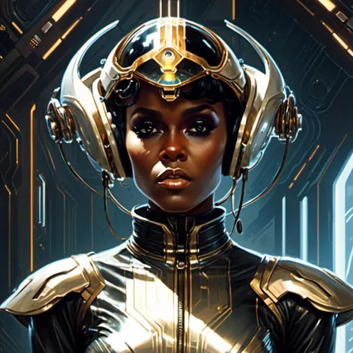 Prompt: A <mymodel> portrait artwork of the threatening  sinister
Janelle Monae 

as a gloomy alien warframe

, a stunning Donato Giancola's masterpiece in  sci-fi retro-futuristic art deco artstyle by Anders Zorn and Joseph Christian Leyendecker

, neat and clear tangents full of negative space 

, ominous dramatic lighting with detailed shadows and highlights enhancing depth of perspective and 3D volumetric drawing

, a  vibrant and colorful high quality digital  painting in HDR